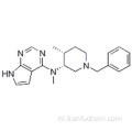 7H-Pyrrolo [2,3-d] pyriMidine-4-aMine, N-methyl-N - [(3R, 4R) -4-methyl-1- (fenylmethyl) -3-piperidinyl] - CAS 477600-73-0